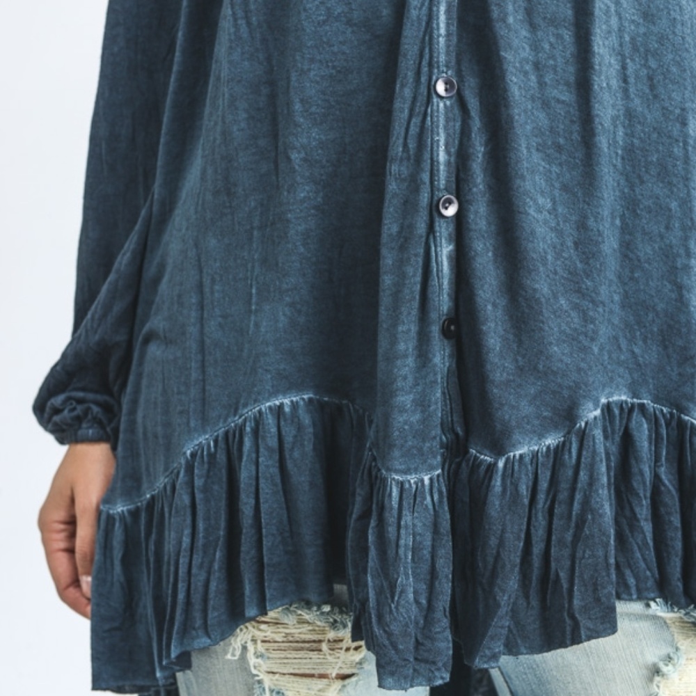 Mauve Off Shoulder Boho Top 18009 - Picture 7 of 8